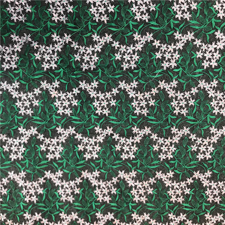 Polyester Embroidered Fabric for Women's Wear Wholesale Supplier 4